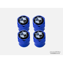 modifix-co-uk 4 stuks BMW bandventieldopjes met schroefsluiting, blauw