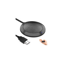 MTFY Professional USB -konferenssimikrofoni 360 Omni-Directional PC -mikrofoni Stereokondensaattorimikrofonit