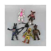Five Nights at Freddy's Nightmare 6-pack actiefiguren – verzamelbare doe-het-zelf cadeauset