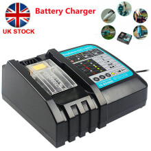 Ersatz-Akkuladegerät 7,2 V–18 V für Makita DC18RC mit LCD-Bildschirm und Stecker