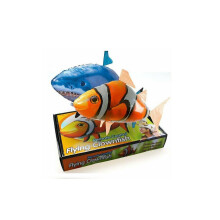 (Shark Fish + Nemo Fish) Remote Control Fly Air Shark Toy Inflatable Fish