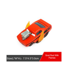 (Snot Rod With Liekit) Pixar Cars -hahmot Mini PVC -toimintahahmomallilelu