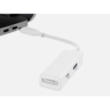 (3-in-1 MagSafe 1 & 2 auf USB-C, weiß) 3-in-1 USB-C MagSafe Adapter-Konverter für MacBook