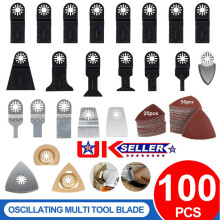 100X Monitoimityökalun sahanteräsetti kovametallille, metallille, puulle Dewaltille, Makita Feinille