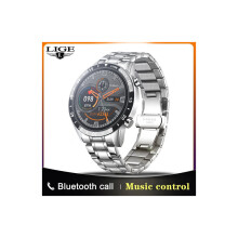 Multifunctioneel sporthorloge voor heren met Bluetooth-belfunctie, waterdicht en slim design (zilver)