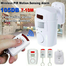 Alarme anti-détection de mouvement sans fil avec 2 télécommandes - Abri de jardin, garage, maison, caravane