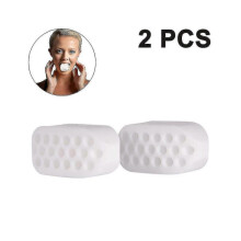 (blanc) Lot de 2 appareils d'exercice : appareil pour les muscles du visage, appareil pour le cou et appareil pour la mâchoire (haute qualité)
