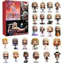 Women Advent Calendar Taylor swift Christmas Brinquedo Figure Juguete Keychain Navidad 24 day countdown Fan Gift J