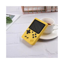 (Keltainen) Klassisia pelejä kannettava retropelikonsoli Gameboy Collection lasten lahjat