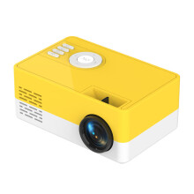 (Gelb) Mini HD 1080P Taschen-LED-Projektor Heimkino Multimedia HDMI