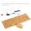 2.4G Wireless Bamboo Pc Computer Keyboard And Mouse Combo 2