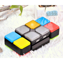 Magische Flip Slide Kubus met LED-verlichting en muziek, multiplayer puzzelspel.