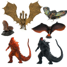 Godzilla 6-delige set, Koning der Monsters, 12,7 cm speelgoedmodelset, cadeau: Ghidorah, Mothra, Rodan