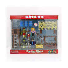 (Zombie Attack-Box Pakket) Nieuw Roblox-spel Figma Zombie Raids Block doll Zeemeermin Speelset Actiefiguur
