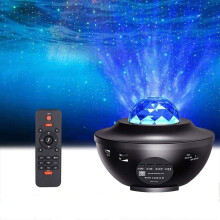 LED-sterrenprojector met oceaan-, golf- en melkweg-effect, nachtlampjes, nevel- en wolkenprojectorlampen.