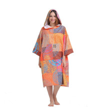 Hiturbo dames strand-, surf- en zwemjas, lichtgewicht wetsuit, omkleedponcho met capuchon