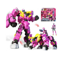(Lucy) Mini Force -lelu Anime-superdinosaurusvoimakoneen muuntumisrobottimallisetti