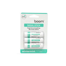 (Jääminttu) 3 kpl BoomBoom-eteeriöljy- ja mentoli-inhalaattori aromaterapiainhalaattori nenäpuikko