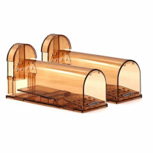GPISEN Humane Mouse Trap -hiiriloukku, joka tappaa eläviä hiiriä ja pyydystää ne häkeissä (2 kpl)