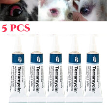 5 kpl lemmikkien silmien terveysvoide koirille, kissoille, naudoille, lampaille, hevosille, linnuille