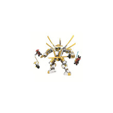 Gouden Mech actiefiguur met Lloyd Ninja bouwset
