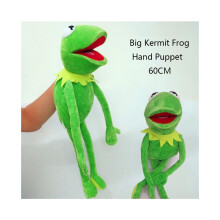 60 cm Kermit-sammakkokäsinukke - iso kokovartaloinen Sesame Street -pehmolelu, pehmeä nukke lapsille