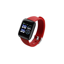 (Rood) Slimme bloeddruk- en fitnesstrackerhorloge