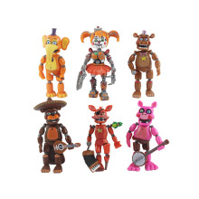 (Rockstar-versie) FNAF Five Nights At Freddy's mini-actiefiguren speelgoedmodel Funtime Rockstar Glamrock