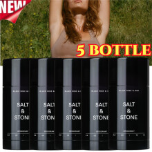 5X Salt & Stone mustaruusu ja oud-antiperspiranttideodorantti miehille ja naisille