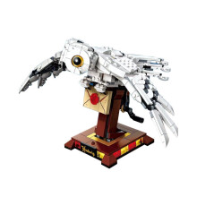 Harry Potter Hedwig de Uil Figuur, Verzamelbaar Speelgoed, Kamerdecoratie Display Model met Minifiguur,