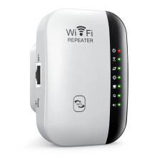(7 valoa, valkoinen) 300 Mbps WIFI-toistin 2.4G langaton signaalivahvistin Wi-Fi-kantaman pidentäjä