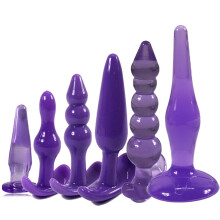 6-delige set: Anale plug, Anale dildo, Erotisch anaal speelgoed, Prostaatmassager