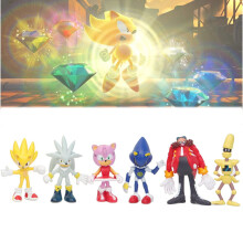 Sonic the Hedgehog -toimintahahmo PVC-mallihahmolelut lahjat 12 kpl