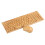 2.4G Wireless Bamboo Pc Computer Keyboard And Mouse Combo 1