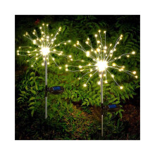 (2 stuks grondlampjes) 90 LED Starburst Solar Powered Stake Lights Nieuw