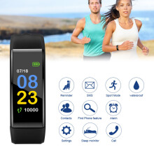 115plus Bluetooth-älyranneke, sykemittari, musta