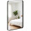 Homcom (Black) HOMCOM Rectangular Wall Mirror, 90 x 60 cm Wall Mounted Bathroom Mirror 2