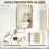 Homcom (Yellow) HOMCOM Rectangular Wall Mirror, 90 x 60 cm Wall Mounted Bathroom Mirror 5