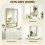 Homcom (Yellow) HOMCOM Rectangular Wall Mirror, 90 x 60 cm Wall Mounted Bathroom Mirror 6