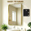 Homcom (Yellow) HOMCOM Rectangular Wall Mirror, 90 x 60 cm Wall Mounted Bathroom Mirror 7