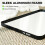 Homcom (Black) HOMCOM Rectangular Wall Mirror, 90 x 60 cm Wall Mounted Bathroom Mirror 4
