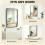 Homcom (Black) HOMCOM Rectangular Wall Mirror, 90 x 60 cm Wall Mounted Bathroom Mirror 6