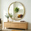Homcom (Yellow) HOMCOM Wall Mirror 61 cm, Wall Mounted Bathroom Mirror 8
