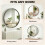 Homcom (Black) HOMCOM Wall Mirror 61 cm, Wall Mounted Bathroom Mirror 6