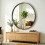 Homcom (Black) HOMCOM Wall Mirror 61 cm, Wall Mounted Bathroom Mirror 8