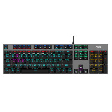 K43 104-key Wired Gaming Mechanical Keyboard Red Switches Full-key Non-rush Gaming Color Light Keyboard for Desktop Laptop