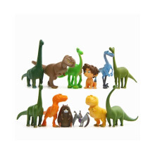 (12 kpl) 12 kpl/setti Hyvät dinosaurusminiatyyrit Söpöt sarjakuvaminiatyyrit PVC-lelulahja
