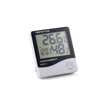 JIAQI digitale hygrometer en thermometer voor binnen met groot LCD-scherm – temperatuur, luchtvochtigheid,
