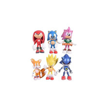 KCBD Sonic the Hedgehog actiefiguurtjes als taarttopper, Sonic figuurtjes speelset, voor kinderen