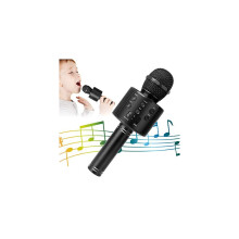 KIDWILL Karaoke-Mikrofon mit Bluetooth, 5-in-1 tragbares Handmikrofon mit Lautsprecher, Player und R